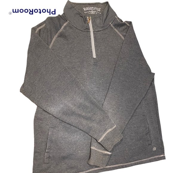 Men's Margaritaville Quarter-Zip Pullover, Large - Picture 5 of 6